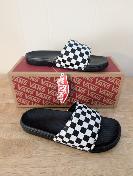 Vans Shoes - Vans La Costa Checkerboard Slides Women's size 7.5